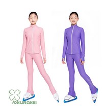 여성 피겨 스케이팅 스케이트 여자 팬츠 PANTS 스트레칭, 분홍
