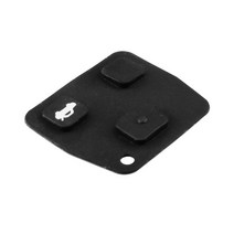 자동차키 KEYYOU 교체 3 버튼 자동차 원격 키 셸 커버 렉서스 rav4 도요타 Avensis corolla 검은 실리콘 고, 한개옵션0