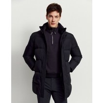 21FW [populet]블랙 단색 구스다운 패딩점퍼 WMJU1D312BK