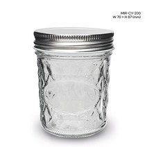 유리병 미르 크리스탈 200ml, 실버