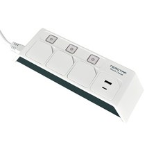 거성산업 USB 3구 멀티탭 3호 16A C타입 + 안전캡 랜덤발송 2p, 1세트, 2.5m