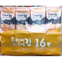 광천 들기름도시락김 16개입 가정 식당 업소 식자재 식재료