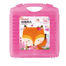 모나미 모니주 크레파스 여, 24색, 19개