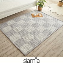 siamia 푸엘 광목 패드 겸 카페트 특대200X230, 블루