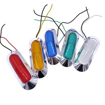 2pcs 방수 4led 사이드 마크 램프 정리 표시등 자동차 트럭 트레일러 트럭 12v24v 빛 신호 램프, 하얀