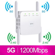 와이파이 증폭기 5G 와이파이 리피터 1200Mpbs 무선 와이파이 익스텐더 2.4G 무선 와이파이 부스터 300Mbps 5ghz 와이파이 신호 장거리 와이파이 앰프, 4.US Plug - 5G White