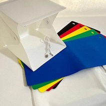 LED 포토박스 USB 미니스튜디오 촬영박스 배경지6P