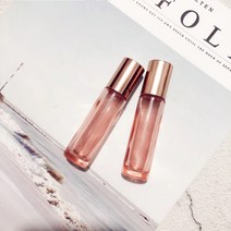 로즈골드 롤온 향수 공병 미니 롤러볼 아로마 용기 10ml, 불투명, 1개
