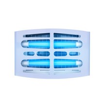 한빛시스템 LED 끈끈이 트랩 포충기 중형 라운드 스틸 반영구 연보라 45w hs-385 파리 모기 나방 국산 실내 방충기 led 유인램프 친환경 벽걸이 탁상용 가정 업소용
