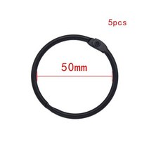고품질 2 3 5 10Pcs 검은 금속 반지 바인더 15 76mm DIY 루스 리프 책 농구 오프닝 사무실 바인딩 Supplie 사진 앨범, 50mm