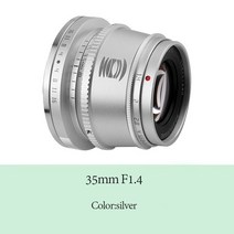 TTArtisan 35mm F1.4 매크로 렌즈 MF APS-C 후지-F M43 캐논-M Snoy-E 마운트, Silver