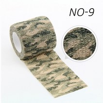 4.8m 위장 탄성 랩 테이프 사냥 변장 Elastoplast 자기 접착제 스포츠 보호대 무릎 손가락 발목 스포티한 스타일 붕대, 09 Grass camouflage, 04 10cmx4.8m