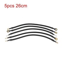 자동차접지선 마이너스 케이블 전기 전도 안정적인 전압 케이블, 5pcs 26cm B