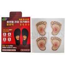 BK 용천혈 건강 자기패치 발바닥 3000가우스 2켤레분(4매입), 2개