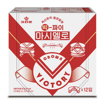 폭신쫀득 멜랑말랑 크라운 빅파이 마시멜로 222g 1개