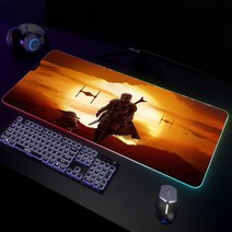 led 가정용 테블릿 그림패드 페인팅 그림 웹툰 태블릿 글씨 War RGB 마우스 패드 대, 13 WAR003 (11)_11 1000x500x3mm