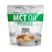 MCT 오일 파우더 커피 차 케토 크리머 케토제닉 6온스, 무향, 6온스(1팩)