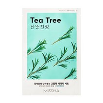 [미샤] 에어리 밀착 시트마스크 1매 (티트리), 상세설명 참조, 없음