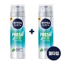 니베아 맨 프레시 킥 쉐이빙 젤 200ml 쉐이빙젤 200ml * 2개, 단품