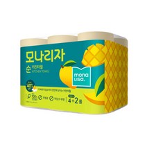 [모나리자] 순 키친타올 130매 4+2롤 1팩, 상세 설명 참조