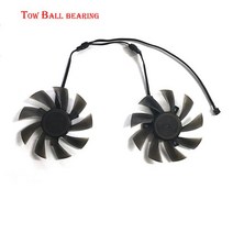 5700XT 2pcs HA9010H12FZ T129215BU 4pin 85mm RX5700XT GPU 쿨러 Dylan Hengjin 5600XT 5700 그래픽 카드, 01 Double ball fans