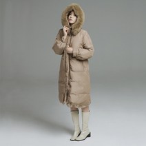 베스띠벨리 여성 역시즌 70% 고퀄리티 롱패딩 베이지 그레이 컬러 폭스퍼벨티드 롱 패딩점퍼[역시즌 정상가 999.000원 폭스퍼 털트리밍 벨티드 구스다운