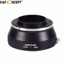 K amp F CONCEPT 카메라 렌즈 마운트 어댑터 링 황동 및 알루미늄 니콘 AIF 용 Nikon1 시리즈 바디, 한개옵션0
