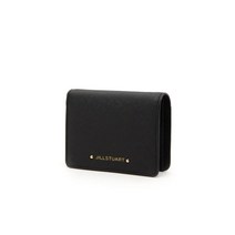 22SS [GIFT박스동봉][ZIP STORY] 블랙 가죽 골드 로고 2단 심플 반지갑 JAWA2E918BK