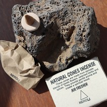 Lotus Natural Cones 로투스 내츄럴 콘 인센스 스틱 향 피우기 홀더 세트, neroli