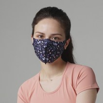 비토 플라워패턴3종 그래핀 신소재 피톤치드 향균기능 패션마스크, M(여성), 화이트