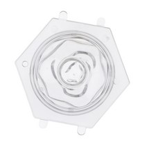 꽃 모양 금형 플라스틱 양초 금형 수지 주조 금형, 65x28mm, 클리어