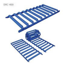 대화콘베어 특허기술 한쪽말림 1M 롤러카페트 운반카트 물류 적재 DRC-400 매트컨베이어