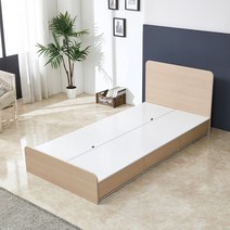 뉴그린퍼니처 수납형 싱글과슈퍼싱글 침대프레임, 메이플