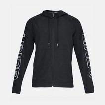 언더아머 남자 운동복 베이스라인 우븐 루즈핏 후드 집업 (블랙) 1317413-001