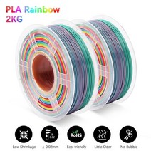 3D프린터 필라멘트 Sunlu plasilk rainbow filament 1 75mm, 2 롤 plarainbow01