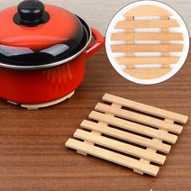 우드 냄비받침 냄비받침대 찌게 우드냄비받침기 나무 원목 냄비 뚝배기 인덕션 받침대, 원형