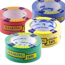 칼라마스킹테이프 50mmx40M 1개입, 노랑