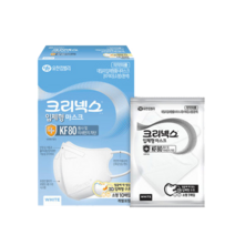 크리넥스 KF80 입체형마스크 흰색 소형 1매 10개입 (낱개포장), 20매입
