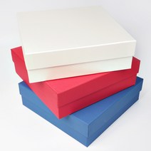 하드케이스 상하분리형 상자 (선물상자) 큰박스 큰선물상자 싸바리 큰선물박스, 1개, 6호-200 x 200 x 90mm(화이트)
