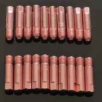 10/20 노즐 MB15AK M6 * 25mm 용접 토치 접촉 06/08/09/10/12mm, 20 pcs, 0.8mm
