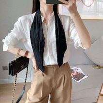 즐거운 쇼핑 되세요~국내 고급 플리츠 스카프 / 헤어 방도 주름스카프~오늘도 멋진하루