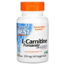 Doctors Best L 카르티닌 푸마르산 855mg 60베지캡슐 L-Carnitine Fumarate