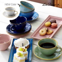 [라베느] 커피잔 1세트, 상품명:코랄 블루, 상품명:코랄 블루