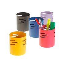 에이에스코리아/연필꽂이 MW-605 원형철재, 핑크