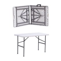 마당옥상용 가방처럼 접히는 간이 폴딩 테이블(120cm) 야외 작업용 파티