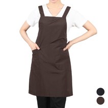 DAE27H 가게 행사 여름 얇은 쿨 경량 H치마형 앞치마, DAE27H 브라운