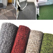 태즈컴퍼니 방염루프 롤카페트 그레이 폭120cm 롤매트, 그린