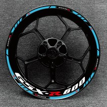 오토바이 액세서리 두꺼운 가장자리 스트라이프 스티커 반사 섬유 휠 보호 스즈키 GSXR GSX R GSX R1000/R GSXR750 600 125, 10