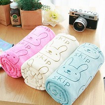 프리미엄 KC인증 유아 극세사 대형타올 대형수건 70cm X 140cm, 베이지, 1장