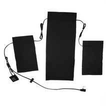 발열 조끼 자켓 캠핑 야영 온열 3-in- 빠른 난방 패드 USB 충전 탄소 섬유 방수